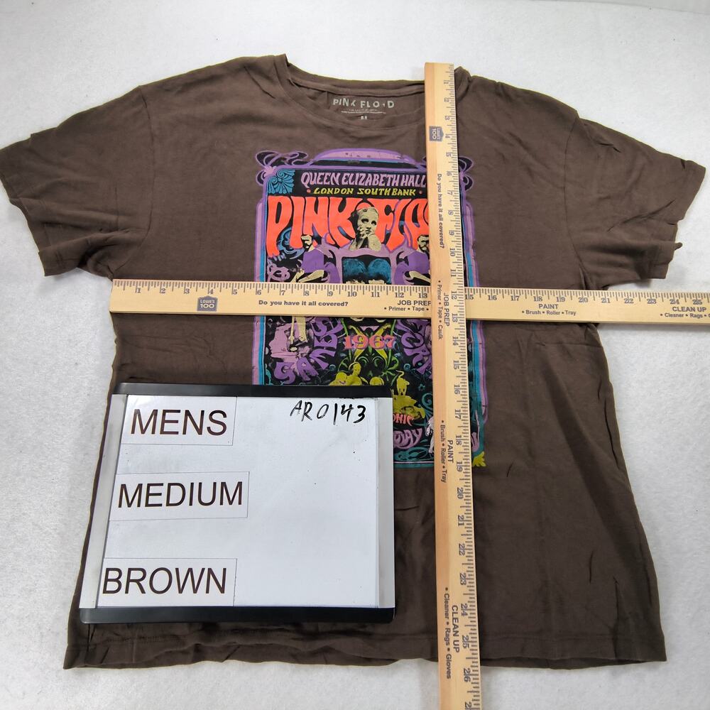 Pink Floyd Quadraphonic Band Short Sleeve Crew Neck T Shirt Mens Size M Brown - Picture 4 of 8